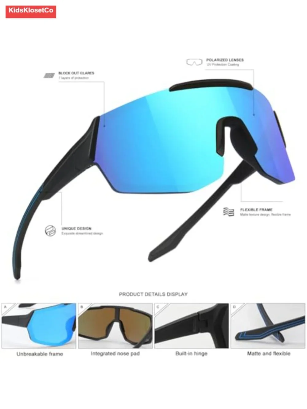 Youth Baseball Sunglasses UV Protection Sports Goggles 3 Pack